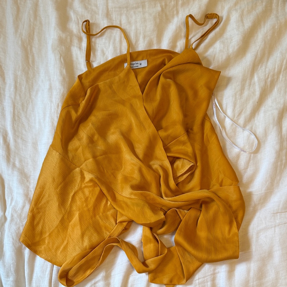 Pilgrim Mustard Yellow Tank Top